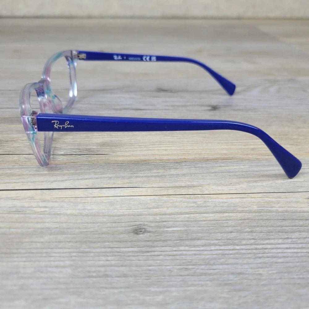 Ray-Ban Eyeglasses Frames RB1591 3807 Kids Transparent Blue Cat‎ Eye 48-16-130
